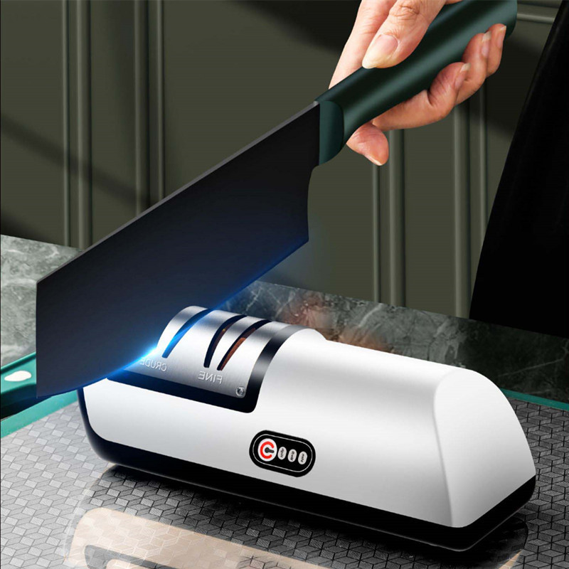 USB Rechargeable Electric Knife Sharpener with Adjustable Edge - Image 7