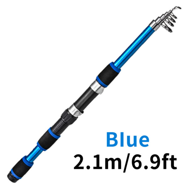 Children Telescopic Fishing Rod Short Section Glass Steel Pole