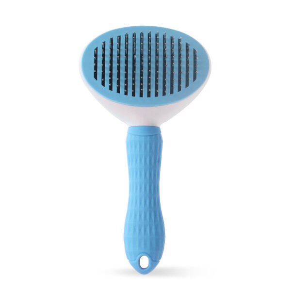 Self Cleaning Pet Comb Safe Stainless Steel Hair Brush