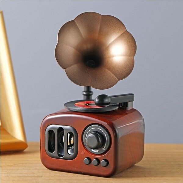Retro Phonograph Decoration Antique Style Desktop Ornament