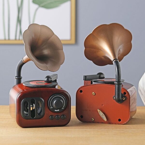 Retro Phonograph Decoration Antique Style Desktop Ornament