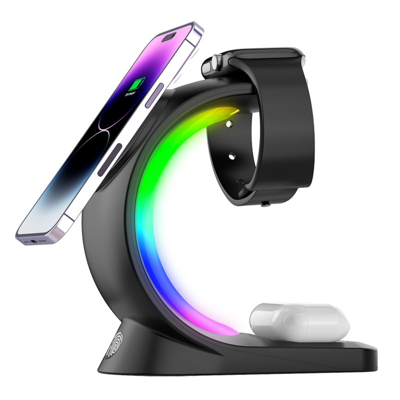 Magnetic Wireless Charger 4-in-1 Device Charging Hub - Image 2