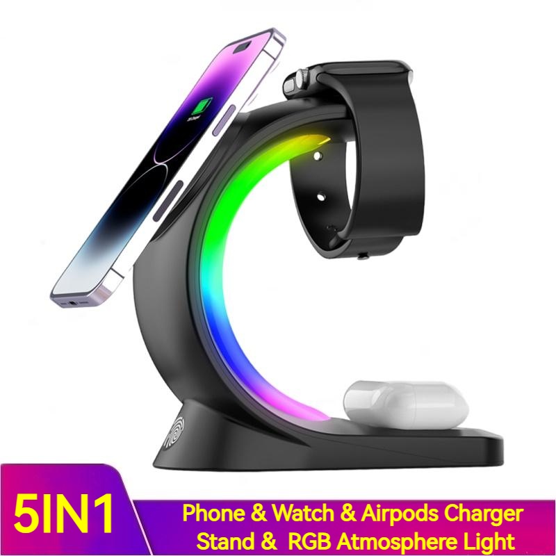 Magnetic Wireless Charger 4-in-1 Device Charging Hub - Image 4