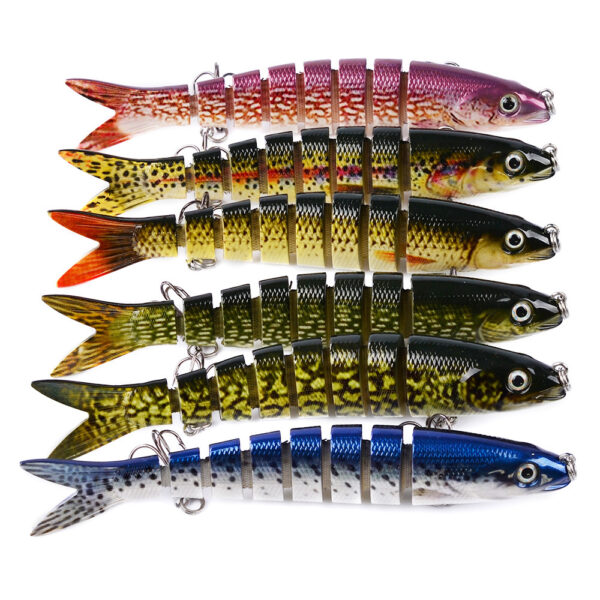 Multi Jointed Fishing Lure Natural Swim Action Pike Bait