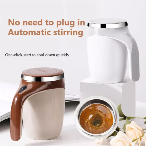 Automatic Stirring Coffee Cup Magnetic Self Stirring Mug