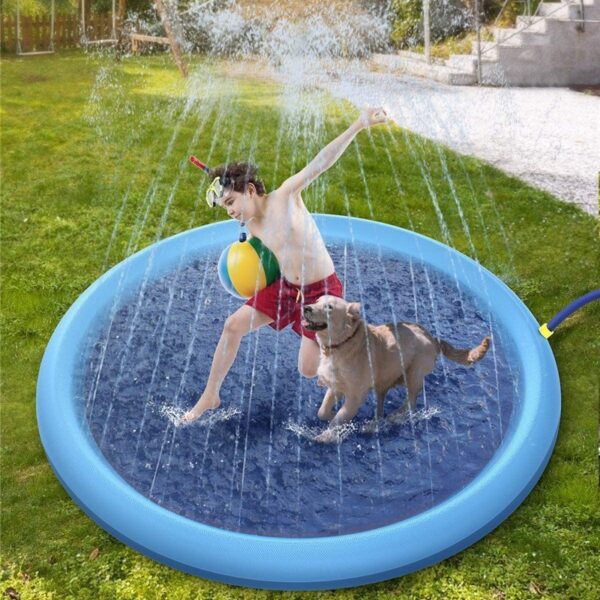 Non-Slip Splash Pad Outdoor Water Play Mat for Kids & Pets