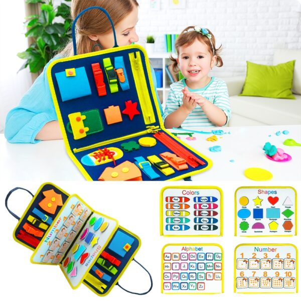 Toddler Busy Book toy Preschool Learning Sensory Activity